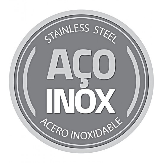 Assadeira 52cm Por 34cm 7,2 Litros Retangular Cosmos Aço Inox Tramontina